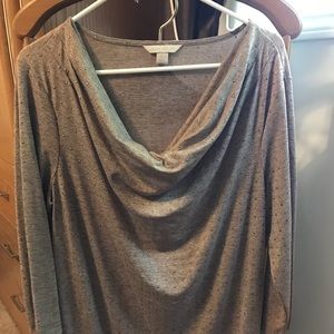 Laura Ashley 3/4 sleeve cowl neck top